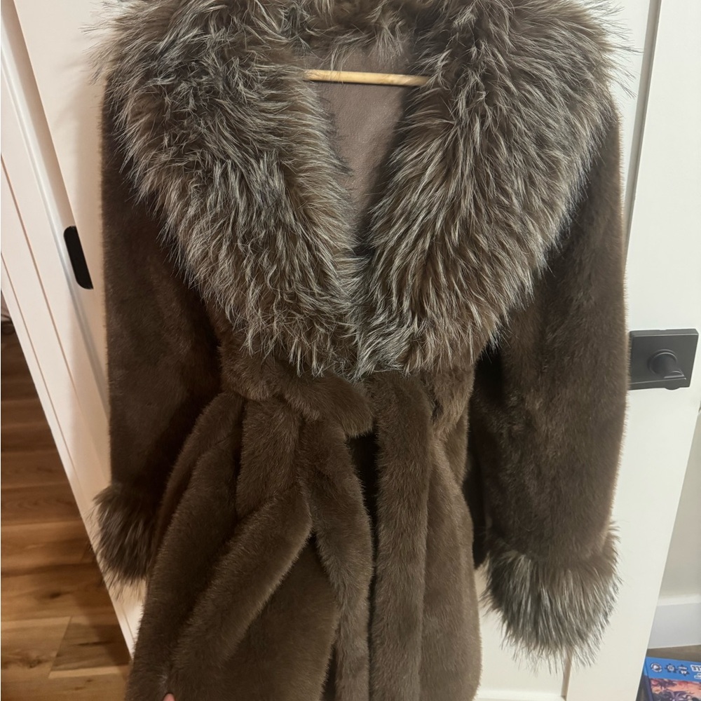 Faux fur jacket